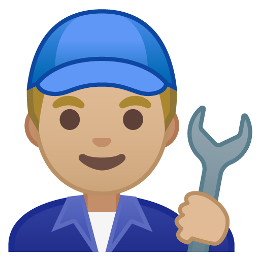 Man Mechanic: Medium-Light Skin Tone, the design in this release
