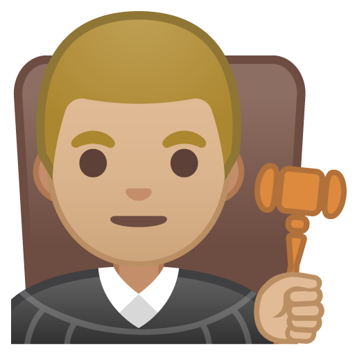 Man Judge: Medium-Light Skin Tone, the design in this release