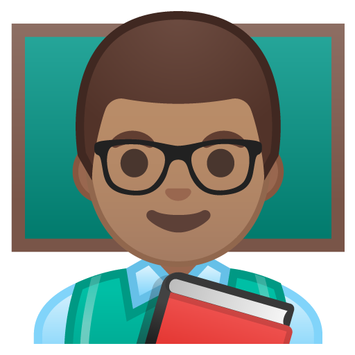 Man Teacher: Medium Skin Tone, the design in this release