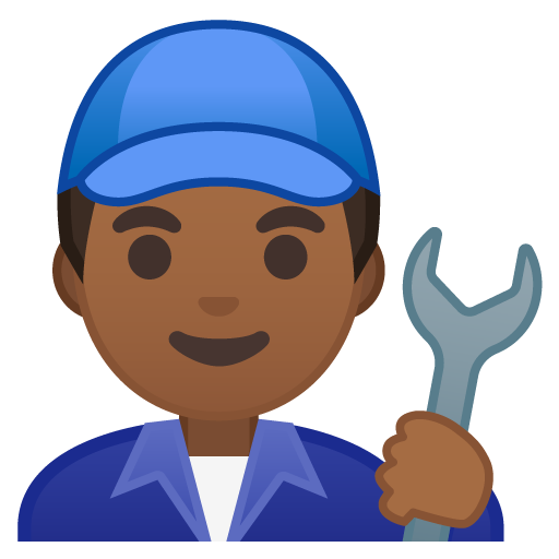 Man Mechanic: Medium-Dark Skin Tone, the design in this release