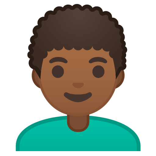 Man: Medium-Dark Skin Tone, Curly Hair, the previous design