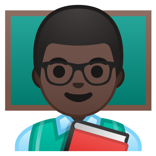 Man Teacher: Dark Skin Tone, the design in this release