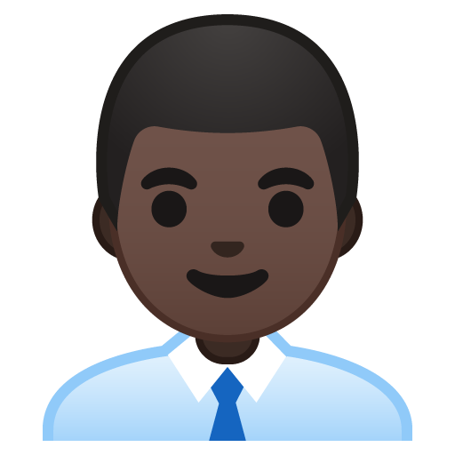 Man Office Worker: Dark Skin Tone, the design in this release
