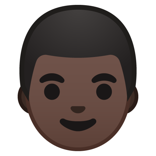 Man: Dark Skin Tone, the previous design