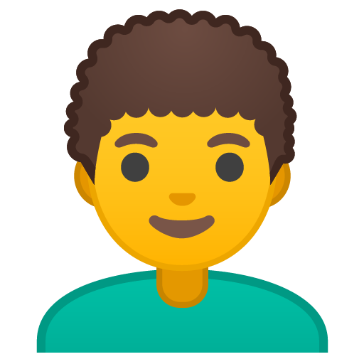 Man: Curly Hair, the previous design