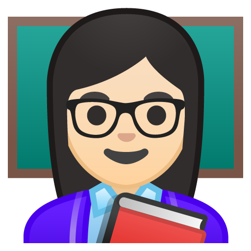Woman Teacher: Light Skin Tone, the design in this release