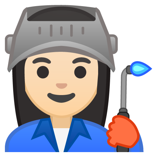 Woman Factory Worker: Light Skin Tone, the design in this release