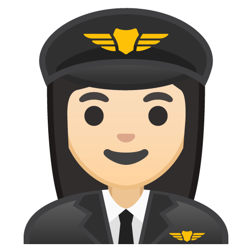 Woman Pilot: Light Skin Tone, the design in this release