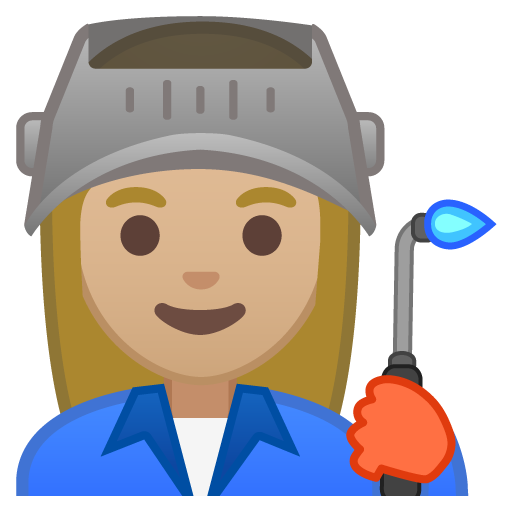 Woman Factory Worker: Medium-Light Skin Tone, the design in this release