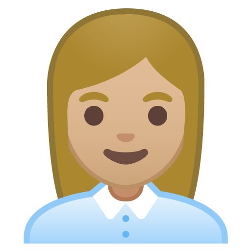 Woman Office Worker: Medium-Light Skin Tone, the design in this release