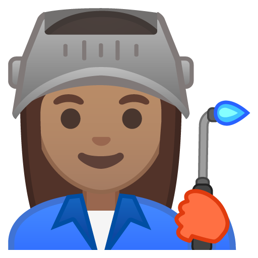 Woman Factory Worker: Medium Skin Tone, the design in this release