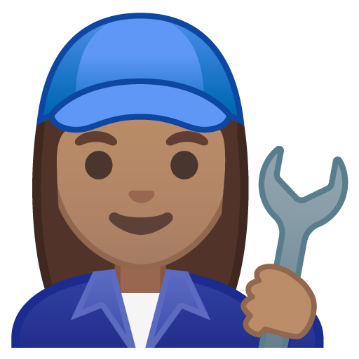 Woman Mechanic: Medium Skin Tone, the design in this release