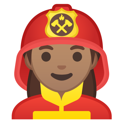 Woman Firefighter: Medium Skin Tone, the design in this release