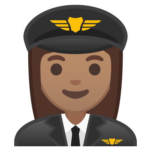 Woman Pilot: Medium Skin Tone, the design in this release