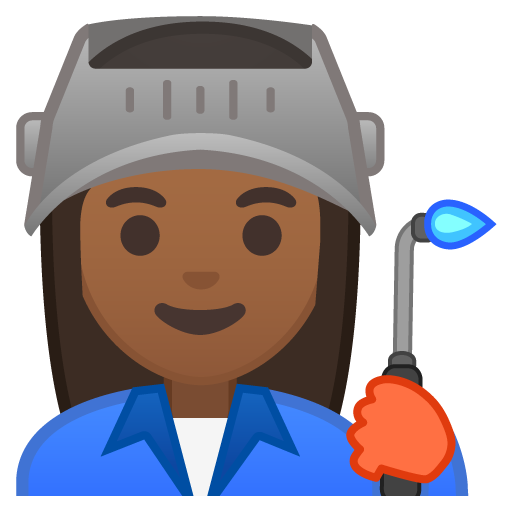 Woman Factory Worker: Medium-Dark Skin Tone, the design in this release