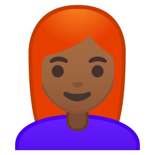 Woman: Medium-Dark Skin Tone, Red Hair, the previous design