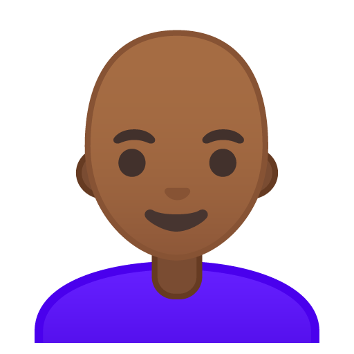 Woman: Medium-Dark Skin Tone, Bald, the previous design
