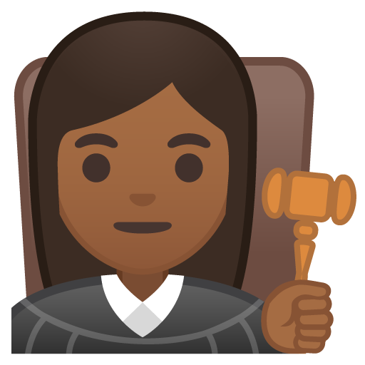 Woman Judge: Medium-Dark Skin Tone, the design in this release
