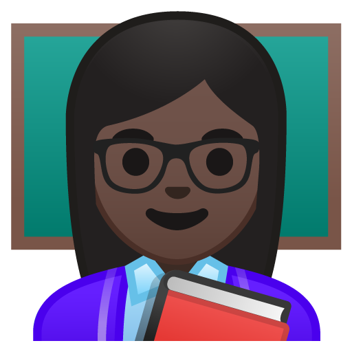 Woman Teacher: Dark Skin Tone, the design in this release