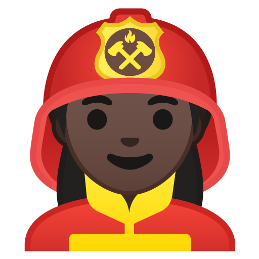Woman Firefighter: Dark Skin Tone, the design in this release