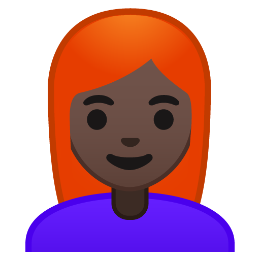 Woman: Dark Skin Tone, Red Hair, the previous design