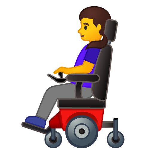 Woman in Motorized Wheelchair, the design in this release