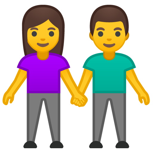Woman and Man Holding Hands, the design in this release