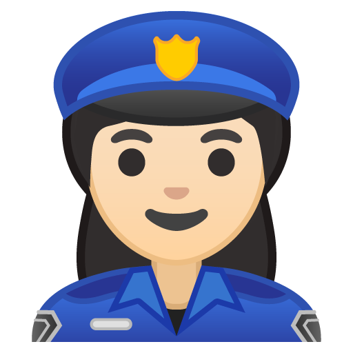 Woman Police Officer: Light Skin Tone, the design in this release