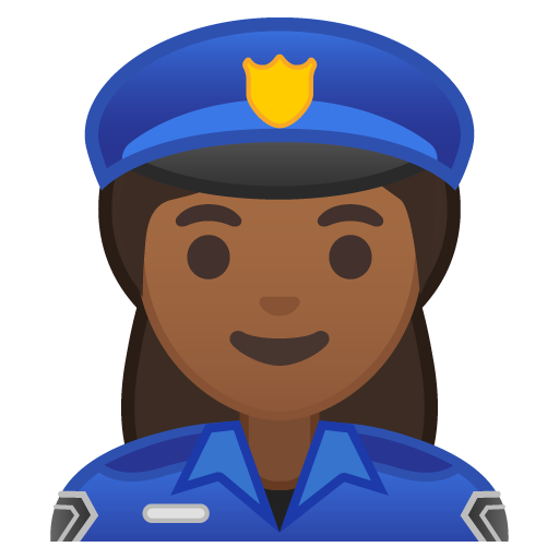 Woman Police Officer: Medium-Dark Skin Tone, the design in this release