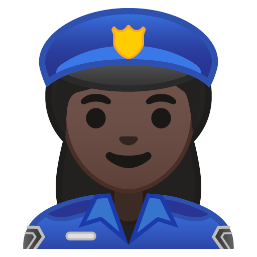 Woman Police Officer: Dark Skin Tone, the design in this release