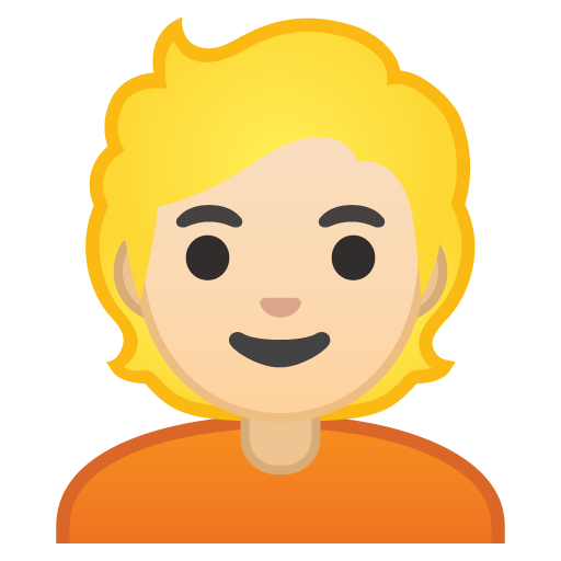 Person: Light Skin Tone, Blond Hair, the design in this release