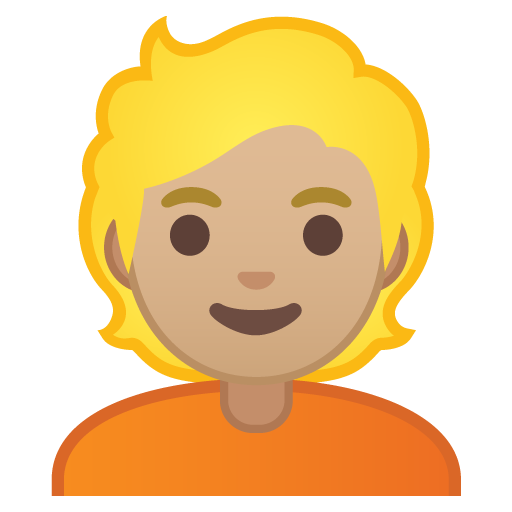 Person: Medium-Light Skin Tone, Blond Hair, the design in this release