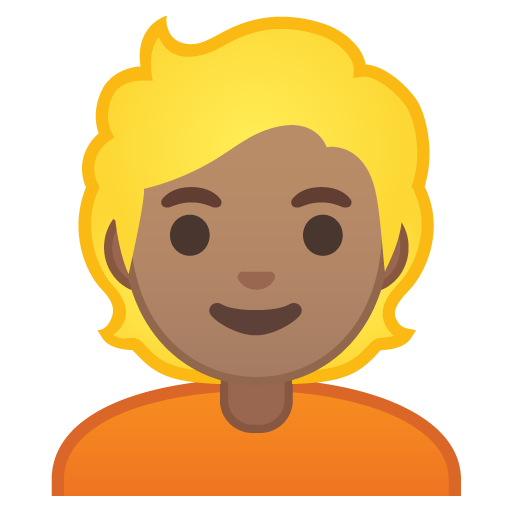 Person: Medium Skin Tone, Blond Hair, the design in this release