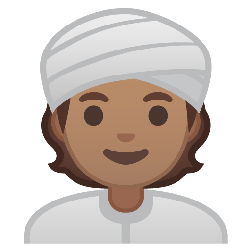 Person Wearing Turban: Medium Skin Tone, the design in this release