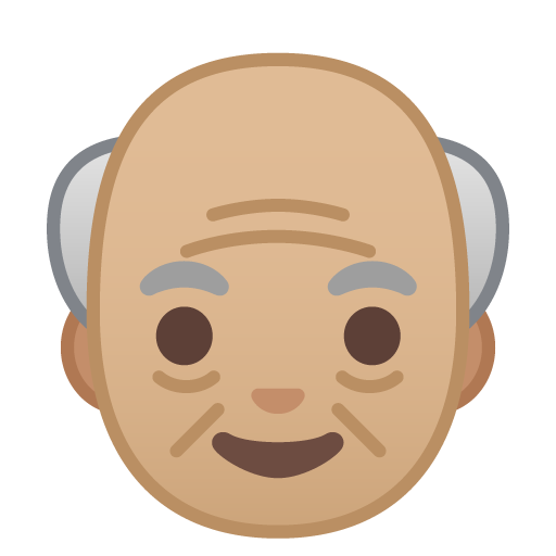 Old Man: Medium-Light Skin Tone, the previous design