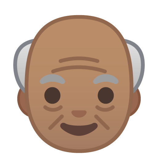 Old Man: Medium Skin Tone, the previous design