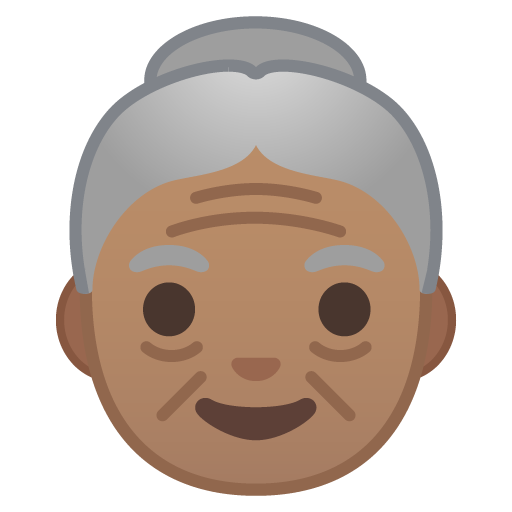 Old Woman: Medium Skin Tone, the previous design