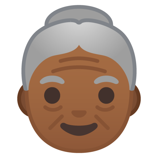 Old Woman: Medium-Dark Skin Tone, the previous design