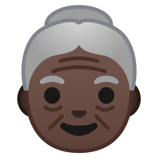 Old Woman: Dark Skin Tone, the previous design