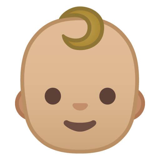 Baby: Medium-Light Skin Tone, the previous design