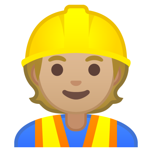 Construction Worker: Medium-Light Skin Tone, the design in this release