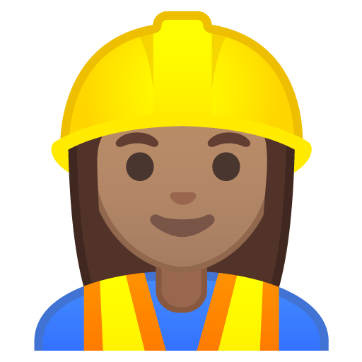Woman Construction Worker: Medium Skin Tone, the design in this release