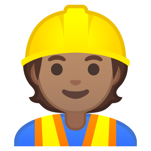 Construction Worker: Medium Skin Tone, the design in this release
