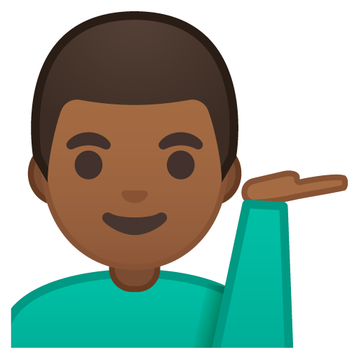 Man Tipping Hand: Medium-Dark Skin Tone, the previous design
