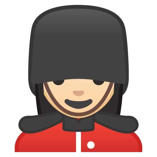 Woman Guard: Light Skin Tone, the design in this release