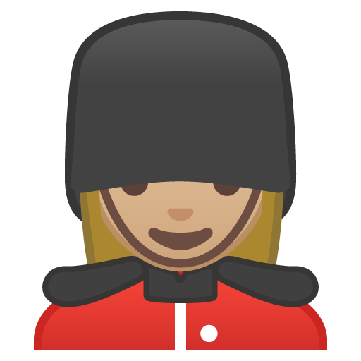 Woman Guard: Medium-Light Skin Tone, the design in this release