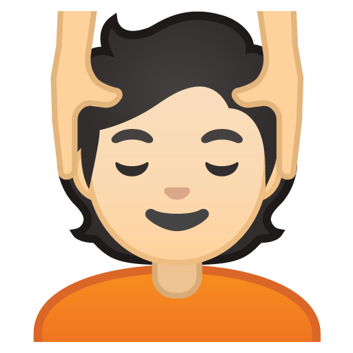 Person Getting Massage: Light Skin Tone, the design in this release