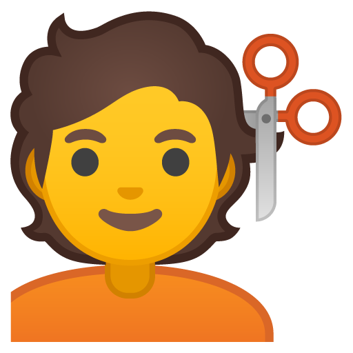 Person Getting Haircut, the design in this release