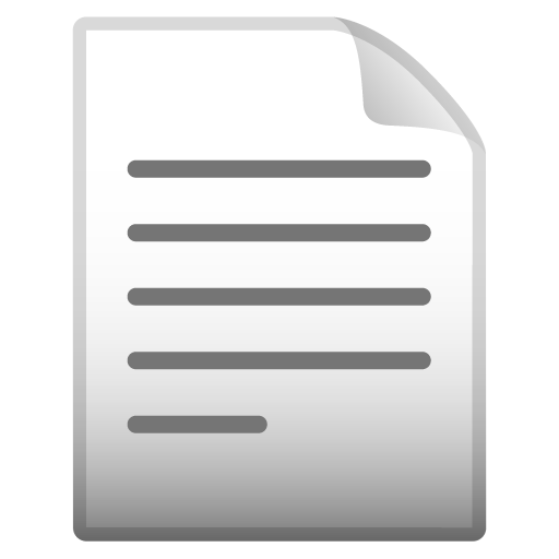 Page Facing up as drawn by Google in Android 10.0