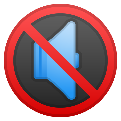 Muted Speaker as drawn by Google in Android 10.0